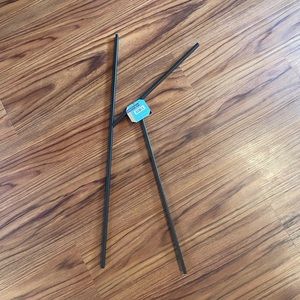 Large black metal K decoration